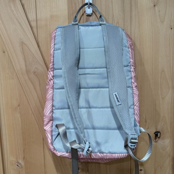 VOORAY Stride Cinch Backpack Pink Gray Lightweight Backpack Bag - Picture 9 of 15